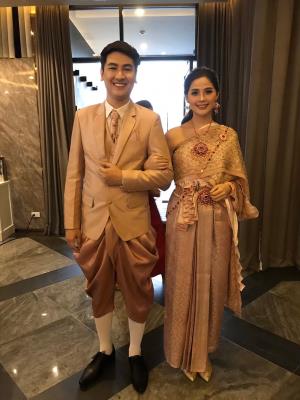 ชุดไทยเจ้าสาว ชุดไทยจักรพรรดิ์ เช่าที่แบมบี้ เวดดิ้ง ห้วยขวาง